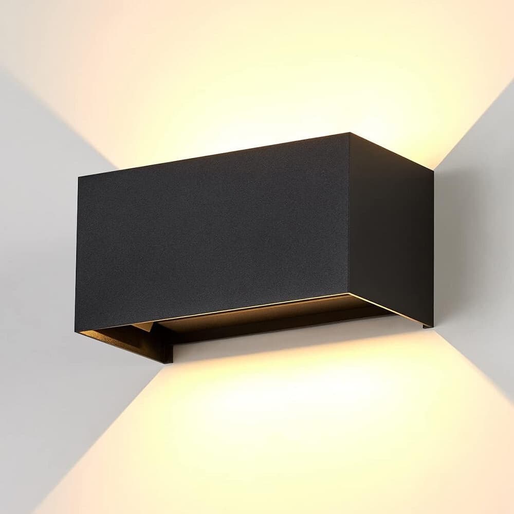 APPLIQUE LAMPADA LED 24W DA ESTERNO A PARETE DOPPIO FASCIO LUMINOSO REGOLABILE IP65 ES30 - 6