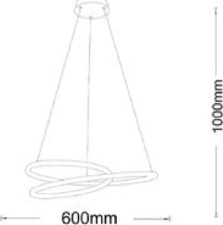 LAMPADARIO LED A SOSPENSIONE INTRECCIATO 38W BIANCO CCT COLORE LUCE SELEZIONABILE B62-B3C - 8