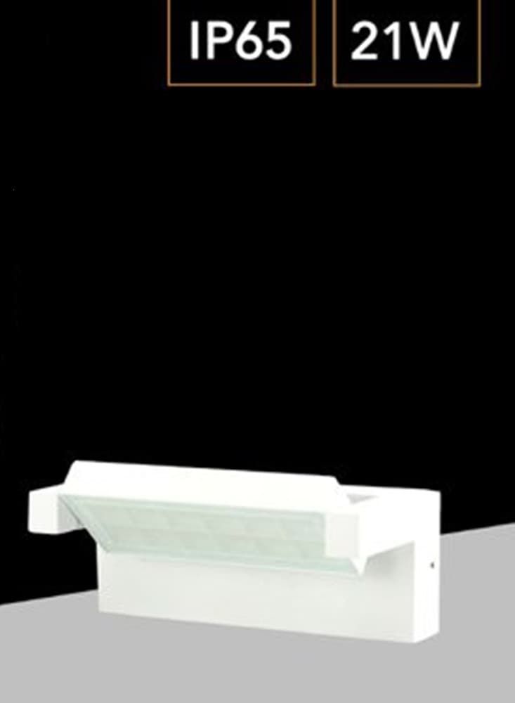 APPLIQUE PARETE INCLINABILE ESTERNO 21W TECNOLOGIA CCT 3 TONALITÀ DI LUCE IP65 472-3C - 35