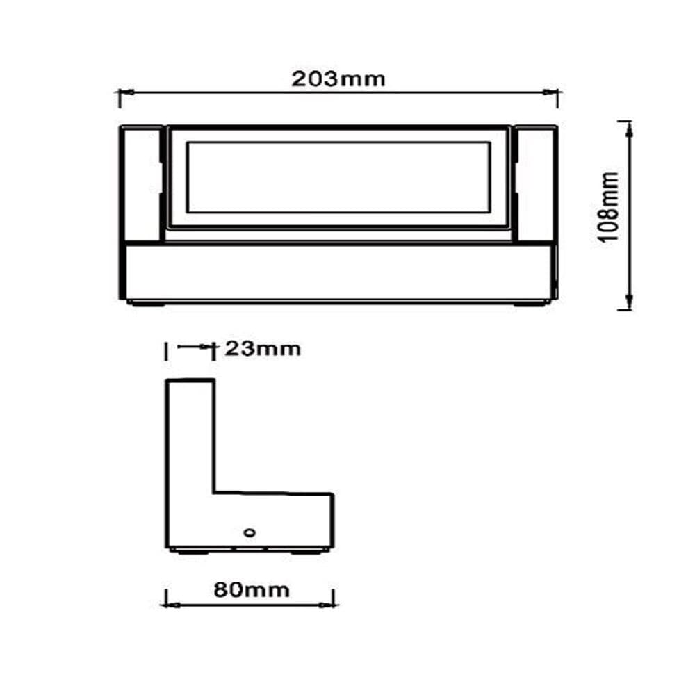 APPLIQUE PARETE INCLINABILE ESTERNO 21W TECNOLOGIA CCT 3 TONALITÀ DI LUCE IP65 472-3C - 33