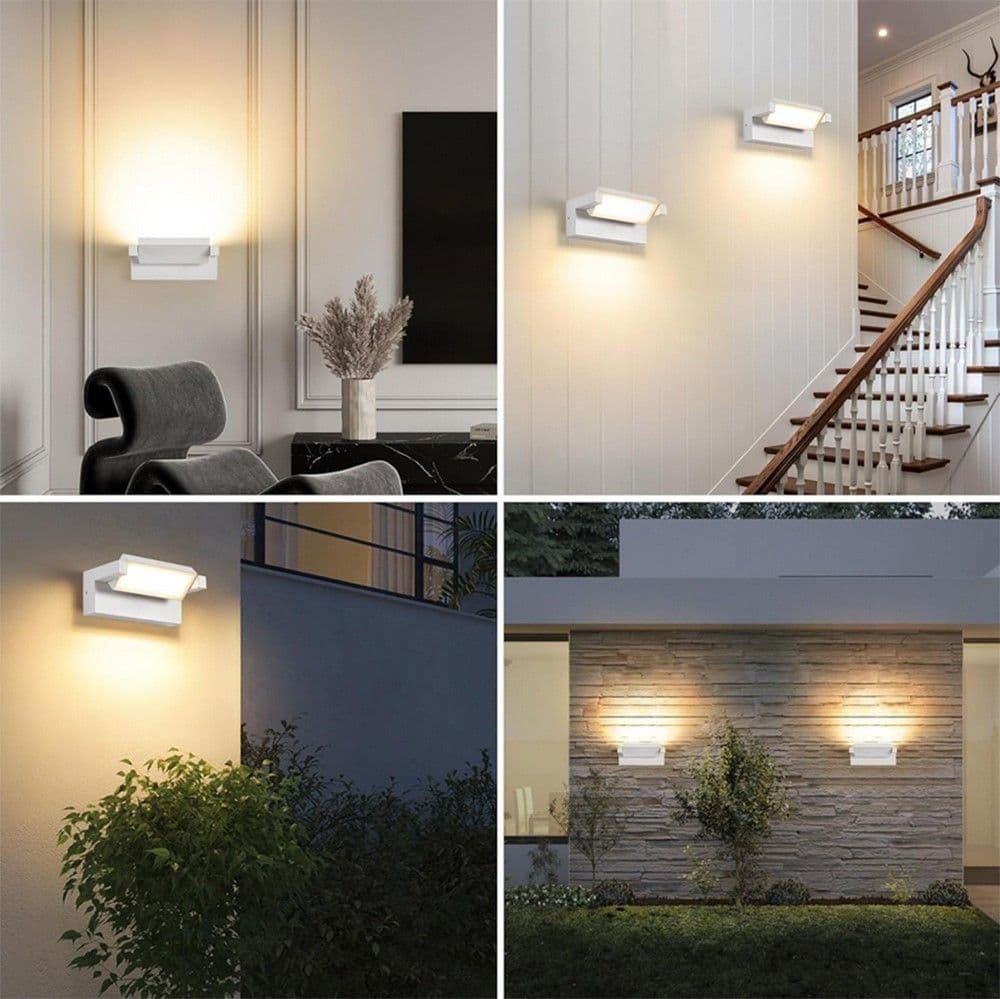 APPLIQUE PARETE INCLINABILE ESTERNO 21W TECNOLOGIA CCT 3 TONALITÀ DI LUCE IP65 472-3C - 6