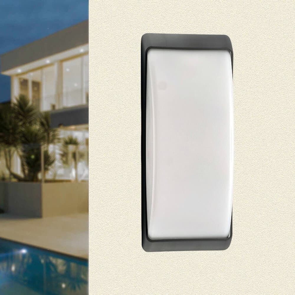 APPLIQUE A PARETE PER ESTERNO LAMPADA DA MURO BALCONI TERRAZZO ATTACCO E27 IP54 567WB-H320 - 11