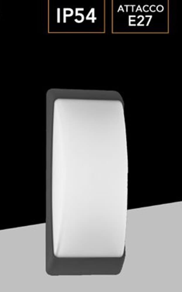 APPLIQUE A PARETE PER ESTERNO LAMPADA DA MURO BALCONI TERRAZZO ATTACCO E27 IP54 567WB-H320 - 10