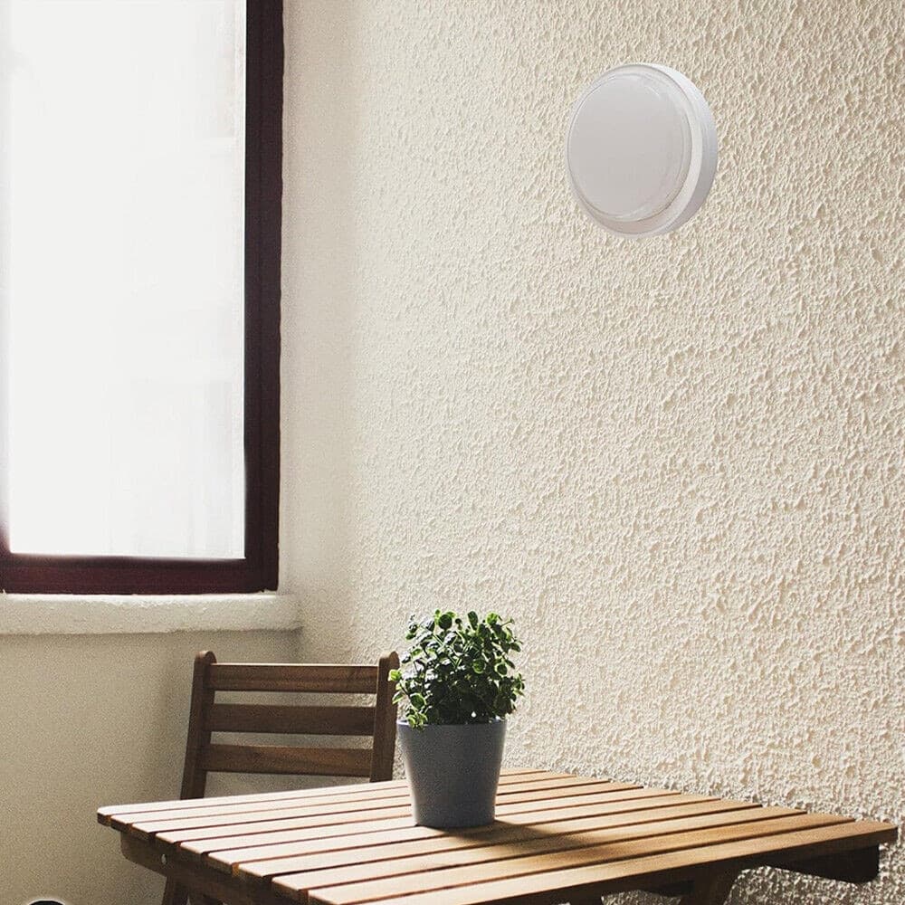 APPLIQUE A LED DA PARETE PLAFONIERA SOFFITTO TONDA 23 WATT CCT SWITCH IP65 XG-909-3C - 5
