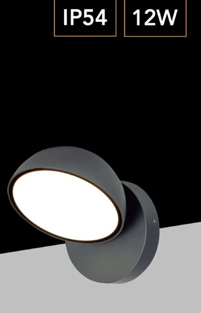 APPLIQUE A LED DA ESTERNO 12 WATT IP54 CON TECONOLOGIA CCT 3 TONALITÀ DI LUCE 570-3C - 10