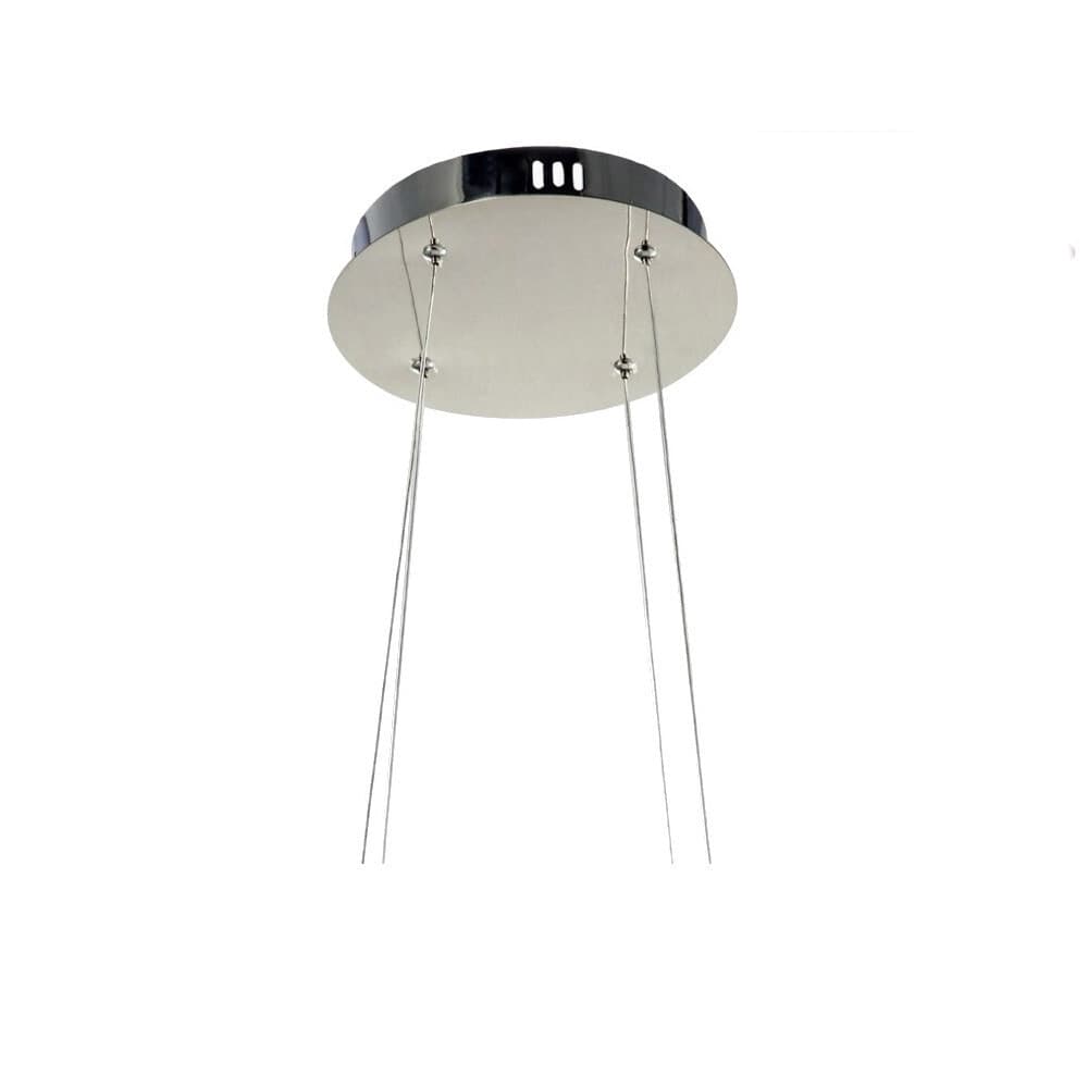 LAMPADARIO LED MODERNO INTRECCIATO 60W IP20 CROMATO CCT TRIPLA COLORAZIONE LUCE A50-A3C - 6