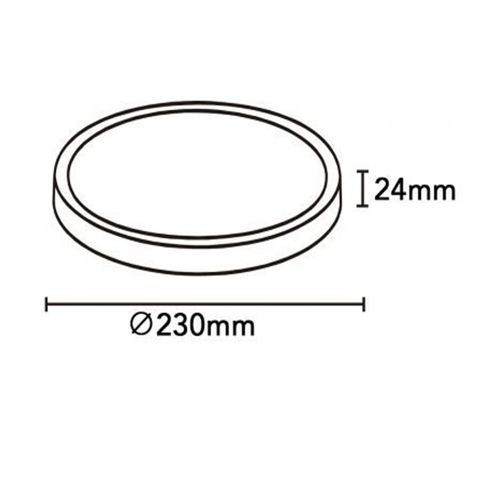 PLAFONIERA A LED SLIM 18W IP40 CON TECNOLOGIA CCT DA 6500K A 2700K CON SWITCH LV230-3C - 30