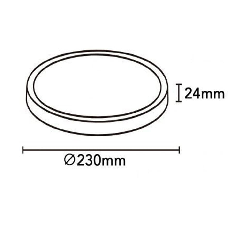 PLAFONIERA A LED SLIM 18W IP40 CON TECNOLOGIA CCT DA 6500K A 2700K CON SWITCH LV230-3C - 29