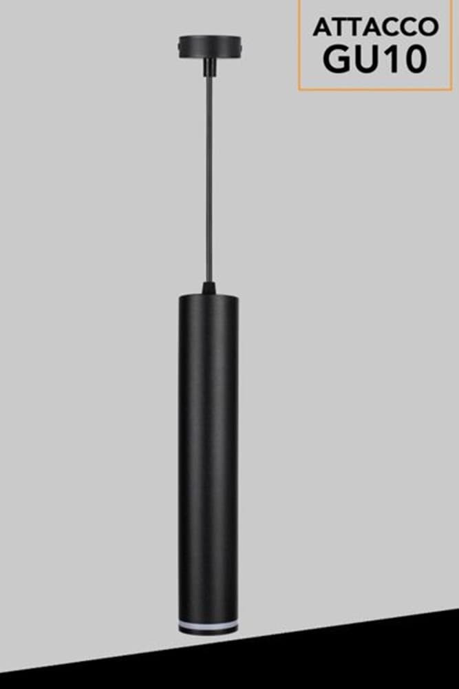 LAMPADARIO A SOSPENSIONE DA SOFFITTO FORMA CILINDRICA LAMPADA PENDENTE ATTACCO GU10 SP-01 - 15