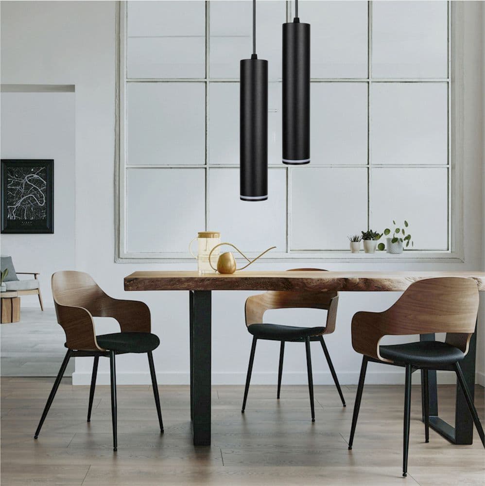 LAMPADARIO A SOSPENSIONE DA SOFFITTO FORMA CILINDRICA LAMPADA PENDENTE ATTACCO GU10 SP-01 - 17