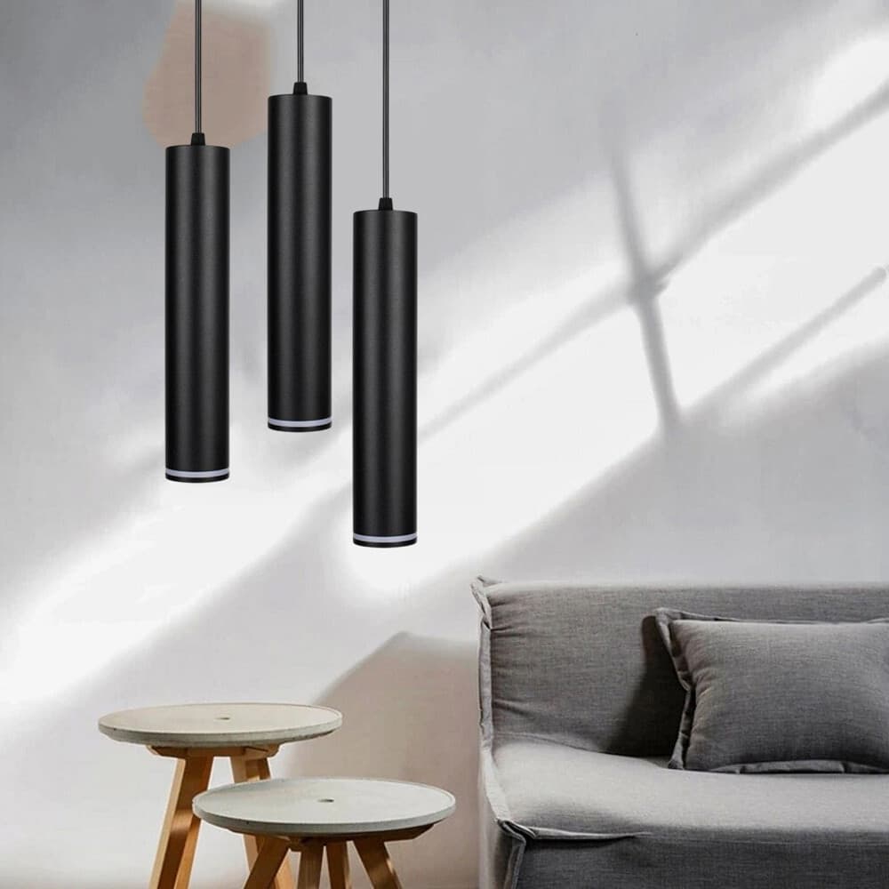 LAMPADARIO A SOSPENSIONE DA SOFFITTO FORMA CILINDRICA LAMPADA PENDENTE ATTACCO GU10 SP-01 - 20