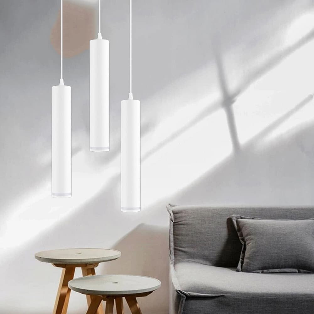 LAMPADARIO A SOSPENSIONE DA SOFFITTO FORMA CILINDRICA LAMPADA PENDENTE ATTACCO GU10 SP-01 - 8