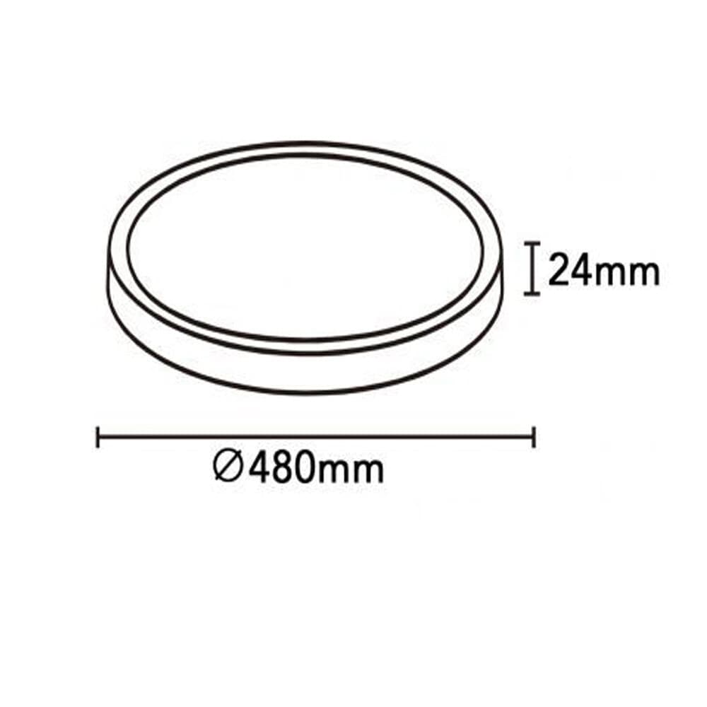 PLAFONIERA A LED SLIM 36W IP40 CON TECNOLOGIA CCT DA 6500K A 2700K CON SWITCH LV480-3C - 29