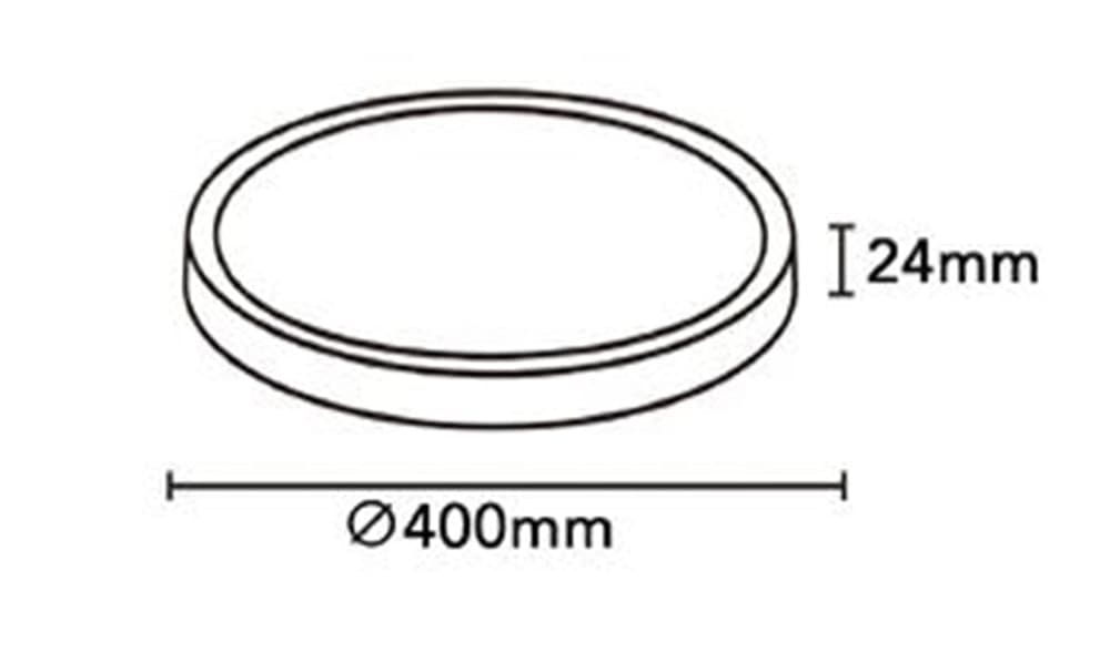 PLAFONIERA A LED SLIM 32W IP40 CON TECNOLOGIA CCT DA 6500K A 2700K CON SWITCH LV400-3C - 20