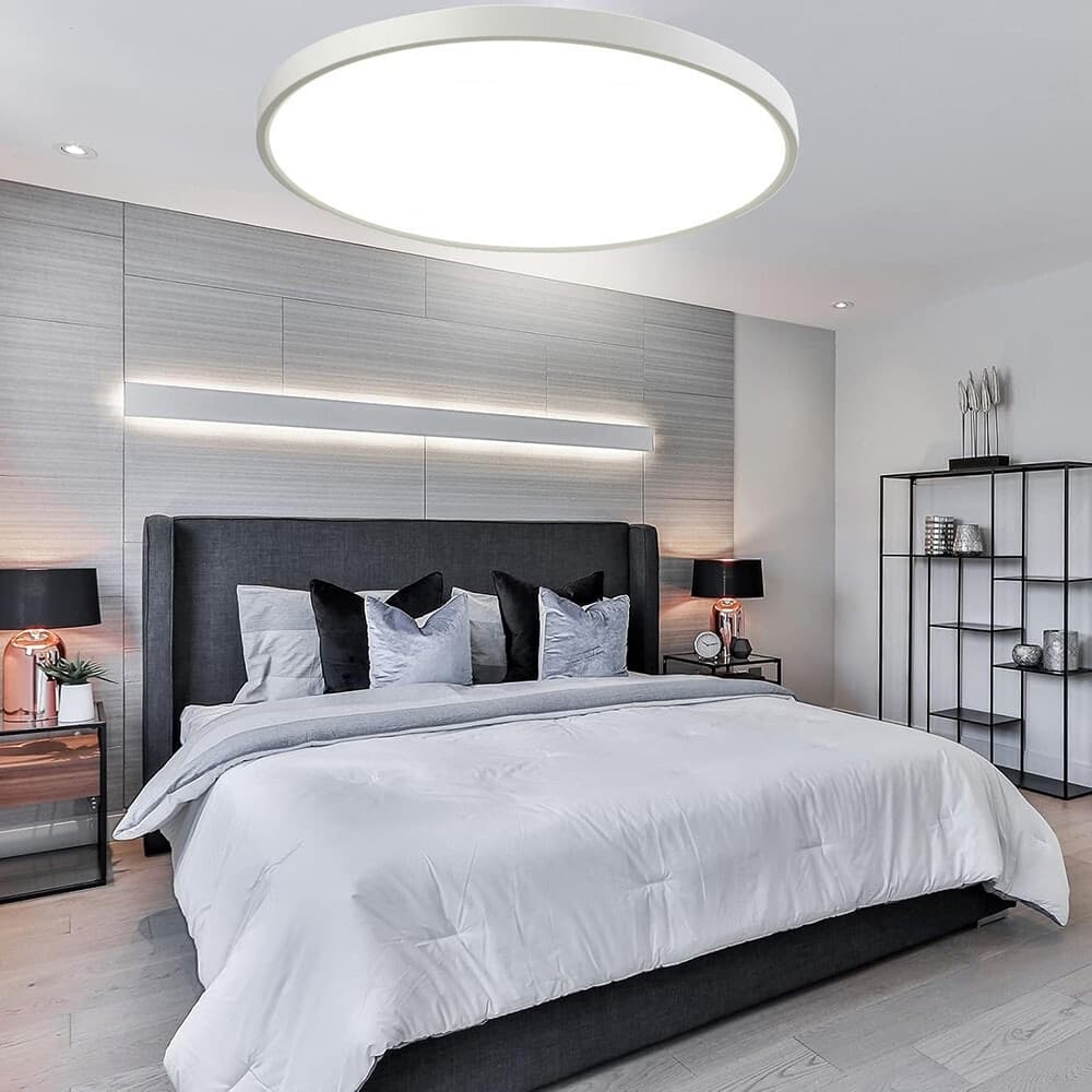 PLAFONIERA A LED SLIM 32W IP40 CON TECNOLOGIA CCT DA 6500K A 2700K CON SWITCH LV400-3C - 7