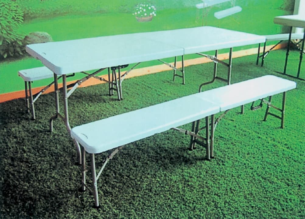 Set Birreria in Acciaio e Hdpe 183 x 76XH74 Cm i Giardini del Re 1,0 - 2
