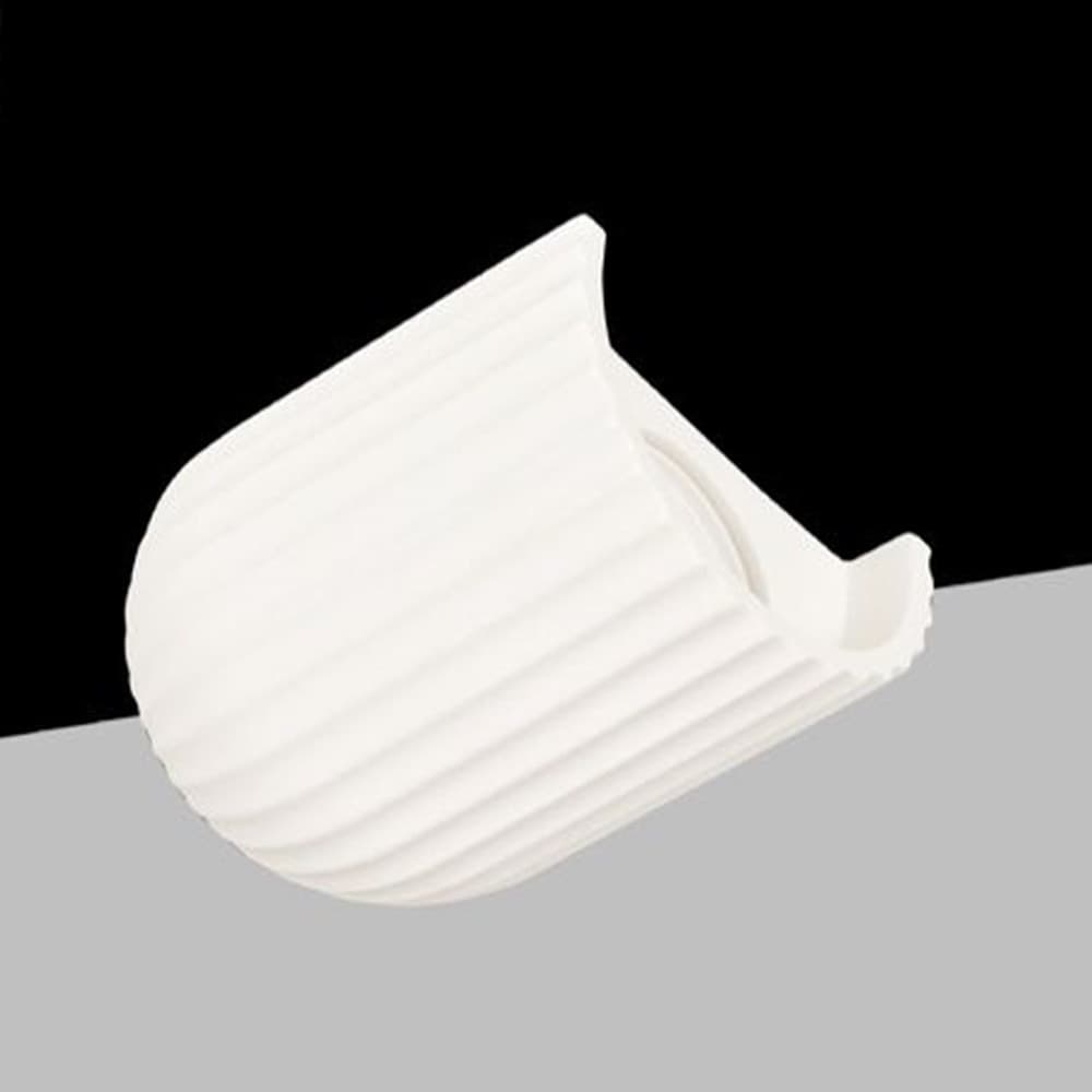 APPLIQUE IN GESSO RIGATO DA PARETE LAMPADA DA MURO VERNICIABILE ATTACCO GU10 IP20 GS-E88 - 6