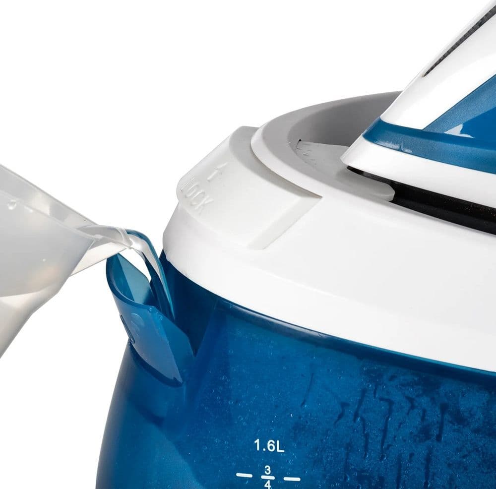 FERRO DA STIRO CON CALDAIA 2800W SERBATOIO 1.6LT PIASTRA IN CERAMICA ALLUMINIO ANTICALCARE - 4