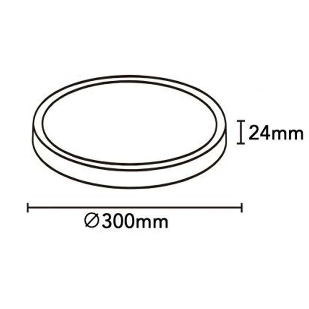 PLAFONIERA LED ULTRA SLIM 24W IP40 CON TECNOLOGIA CCT DA 6500K A 2700K CON SWITCH LV300-3C - 20