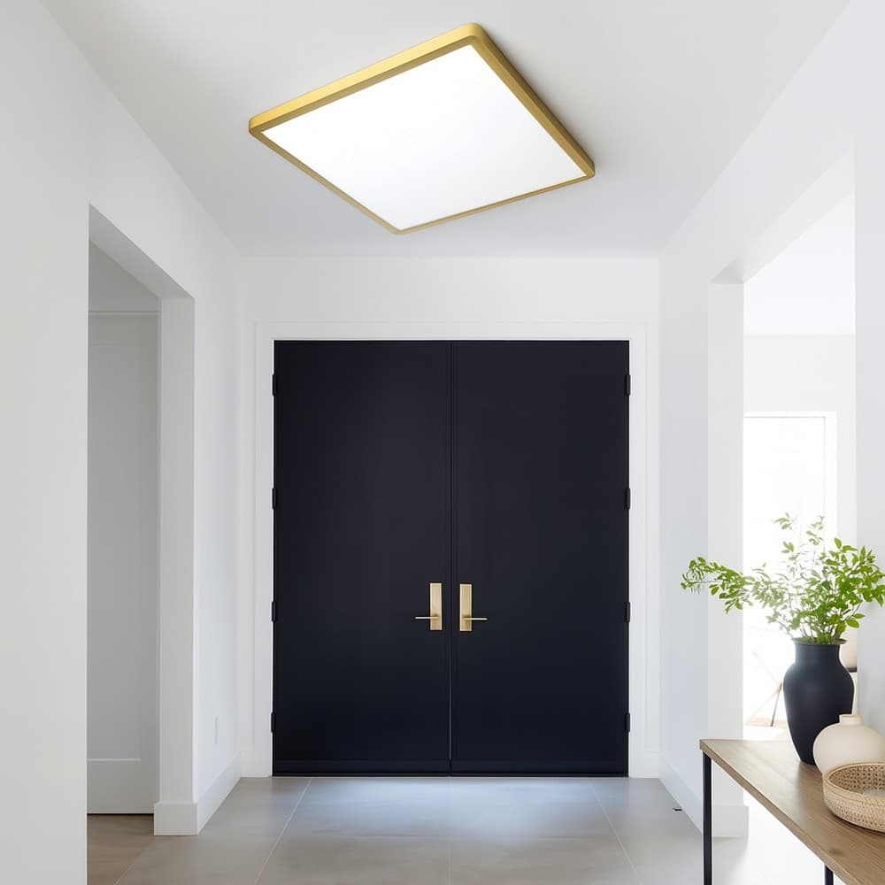 PLAFONIERA LED MODERNA ULTRA SLIM QUADRATA 45W IP40 TECNOLOGIA CCT CON SWITCH PQ-450-3C - 14