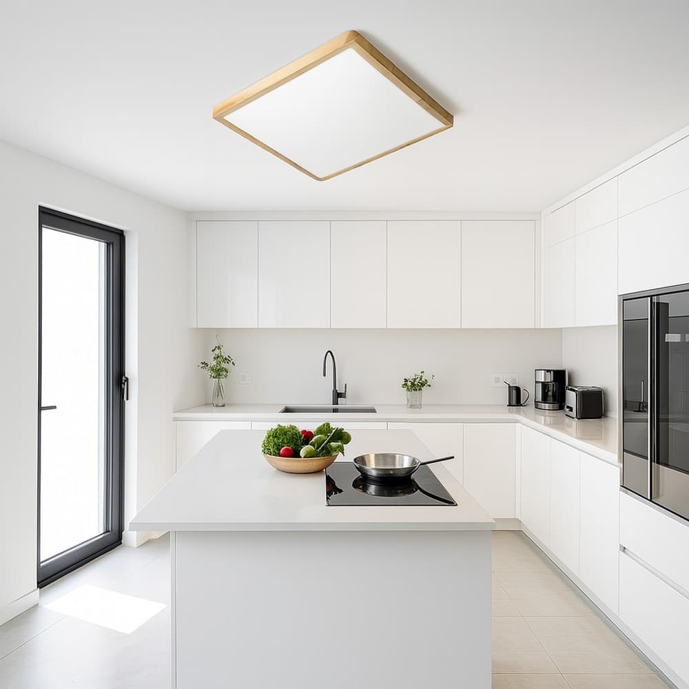 PLAFONIERA LED MODERNA ULTRA SLIM QUADRATA 45W IP40 TECNOLOGIA CCT CON SWITCH PQ-450-3C - 18