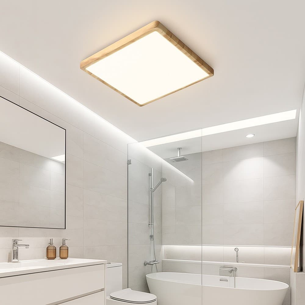 PLAFONIERA LED MODERNA ULTRA SLIM QUADRATA 45W IP40 TECNOLOGIA CCT CON SWITCH PQ-450-3C - 22