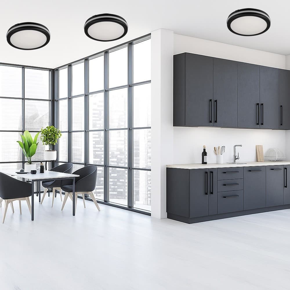 PLAFONIERA LED 29W TECNOLOGIA CCT APPLIQUE INTERNO ESTERNO SOFFITTO PARETE IP65 ESS-02-3C - 18