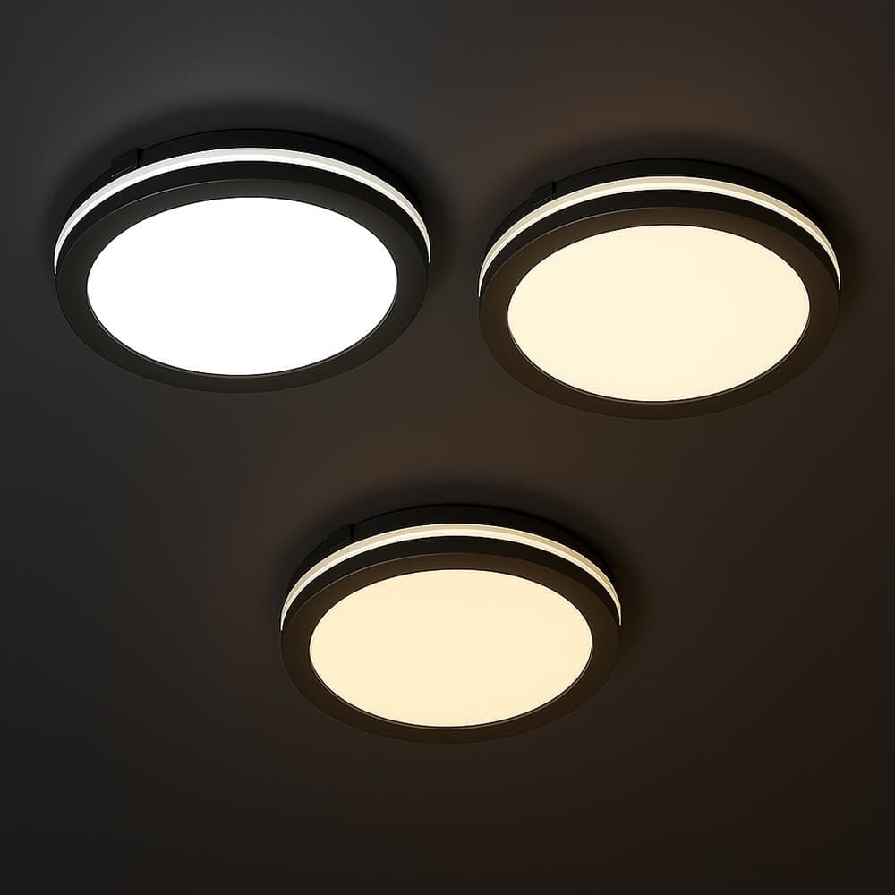 PLAFONIERA LED 29W TECNOLOGIA CCT APPLIQUE INTERNO ESTERNO SOFFITTO PARETE IP65 ESS-02-3C - 20