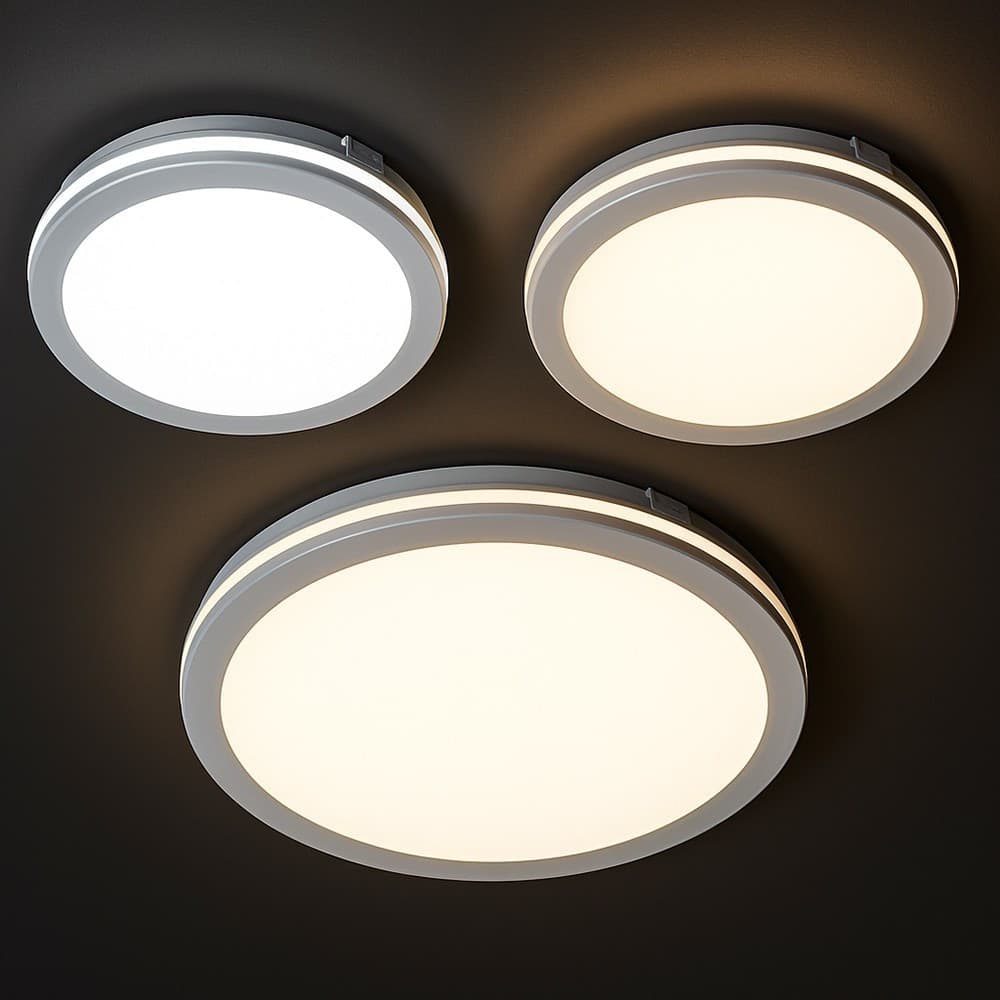PLAFONIERA LED 29W TECNOLOGIA CCT APPLIQUE INTERNO ESTERNO SOFFITTO PARETE IP65 ESS-02-3C - 9