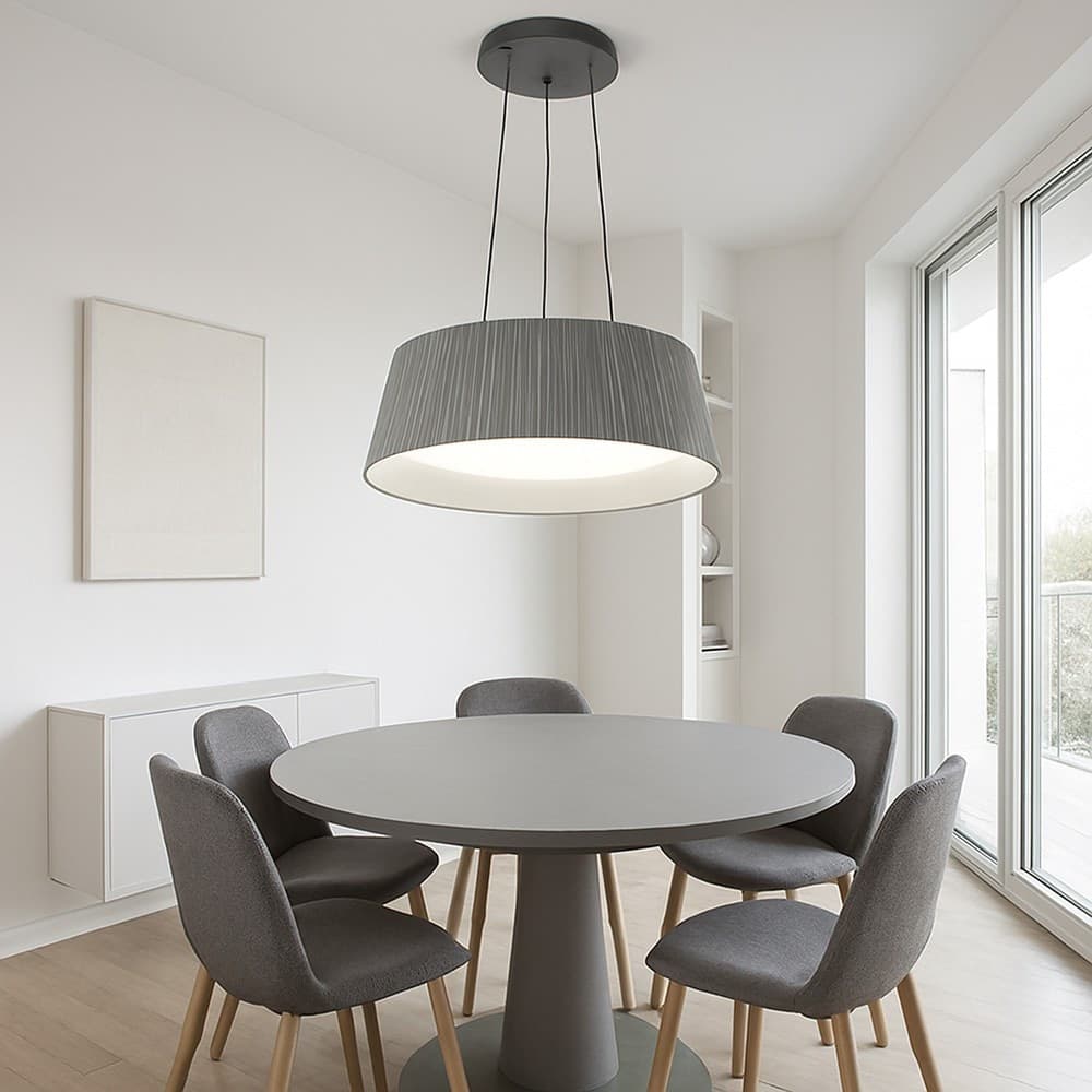 LAMPADARIO A LED 36 WATT 3240LM IP20 A SOSPENSIONE GRIGIO TECNOLOGIA CCT SWITCH B83-G3C - 6
