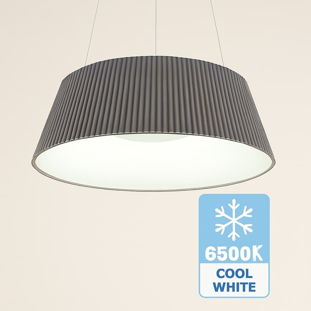LAMPADARIO A LED 36 WATT 3240LM IP20 A SOSPENSIONE GRIGIO TECNOLOGIA CCT SWITCH B83-G3C - 7