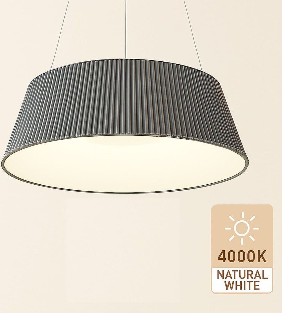 LAMPADARIO A LED 36 WATT 3240LM IP20 A SOSPENSIONE GRIGIO TECNOLOGIA CCT SWITCH B83-G3C - 8