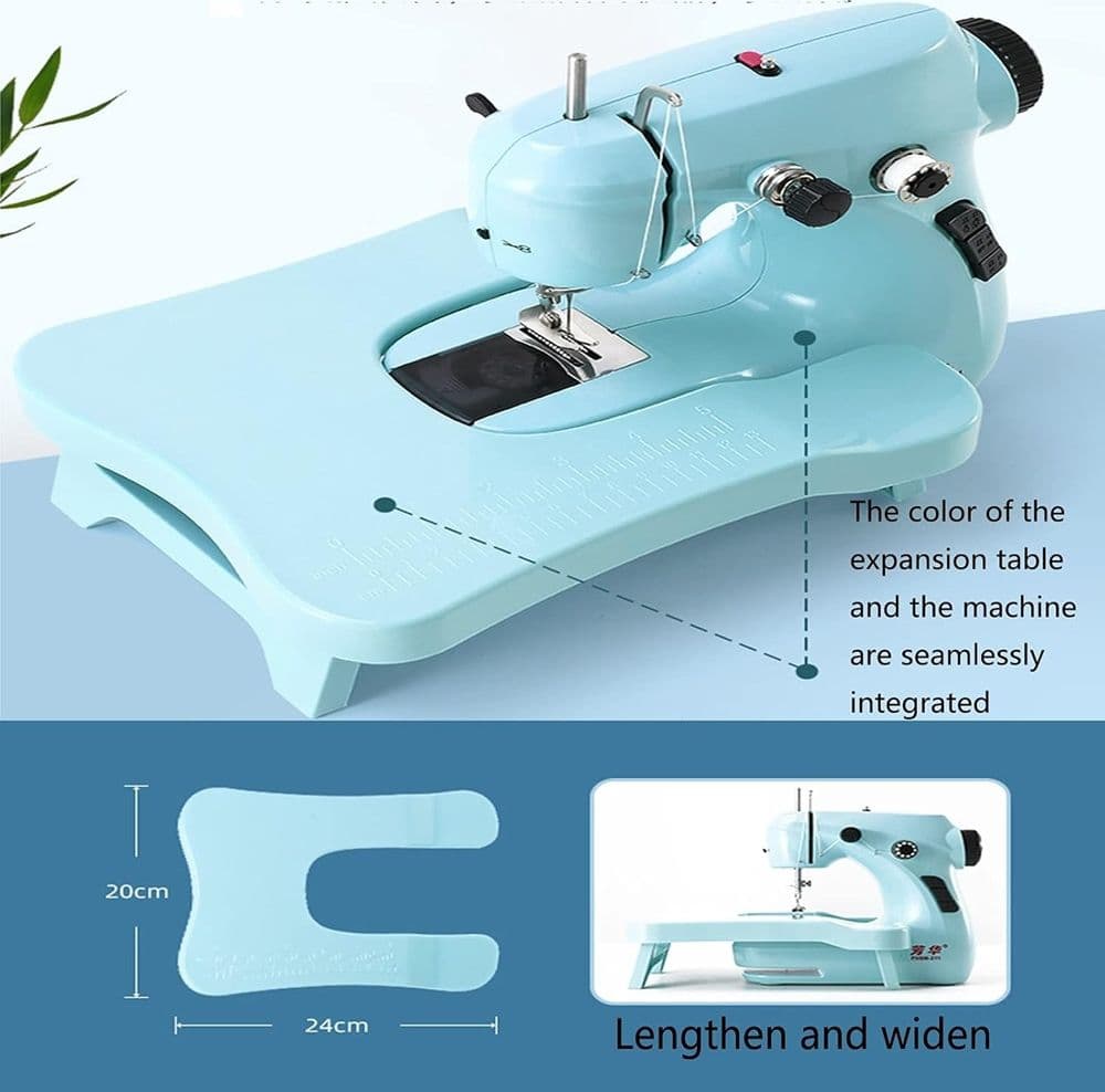 MACCHINA DA CUCIRE ELETTRICA PORTATILE MULTIFUNZIONALE USO DOMESTICO FUNZIONE TAGLIO FILO - 7