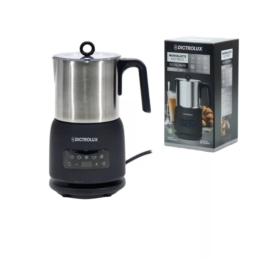 MONTALATTE MACCHINA PER LATTE CAPPUCCINO MONTA SCHIUMA ELETTRICO 550W DISPLAY LED - 4