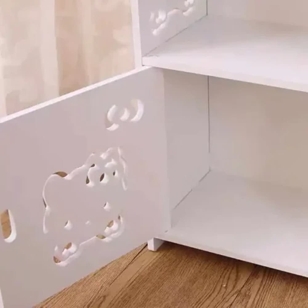 MOBILETTO DESIGN GATTO KITTY LEGNO COMODINO MODERNO PORTAOGGETTI SOGGIORNO CAMERA BAMBINI - 12