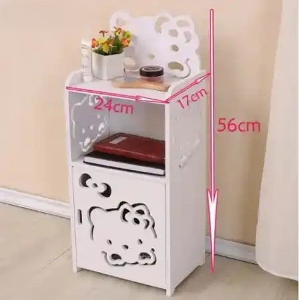 MOBILETTO DESIGN GATTO KITTY LEGNO COMODINO MODERNO PORTAOGGETTI SOGGIORNO CAMERA BAMBINI - 13