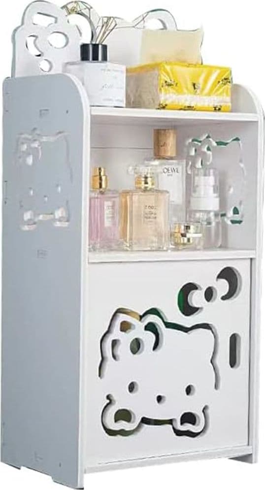 MOBILETTO DESIGN GATTO KITTY LEGNO COMODINO MODERNO PORTAOGGETTI SOGGIORNO CAMERA BAMBINI - 15