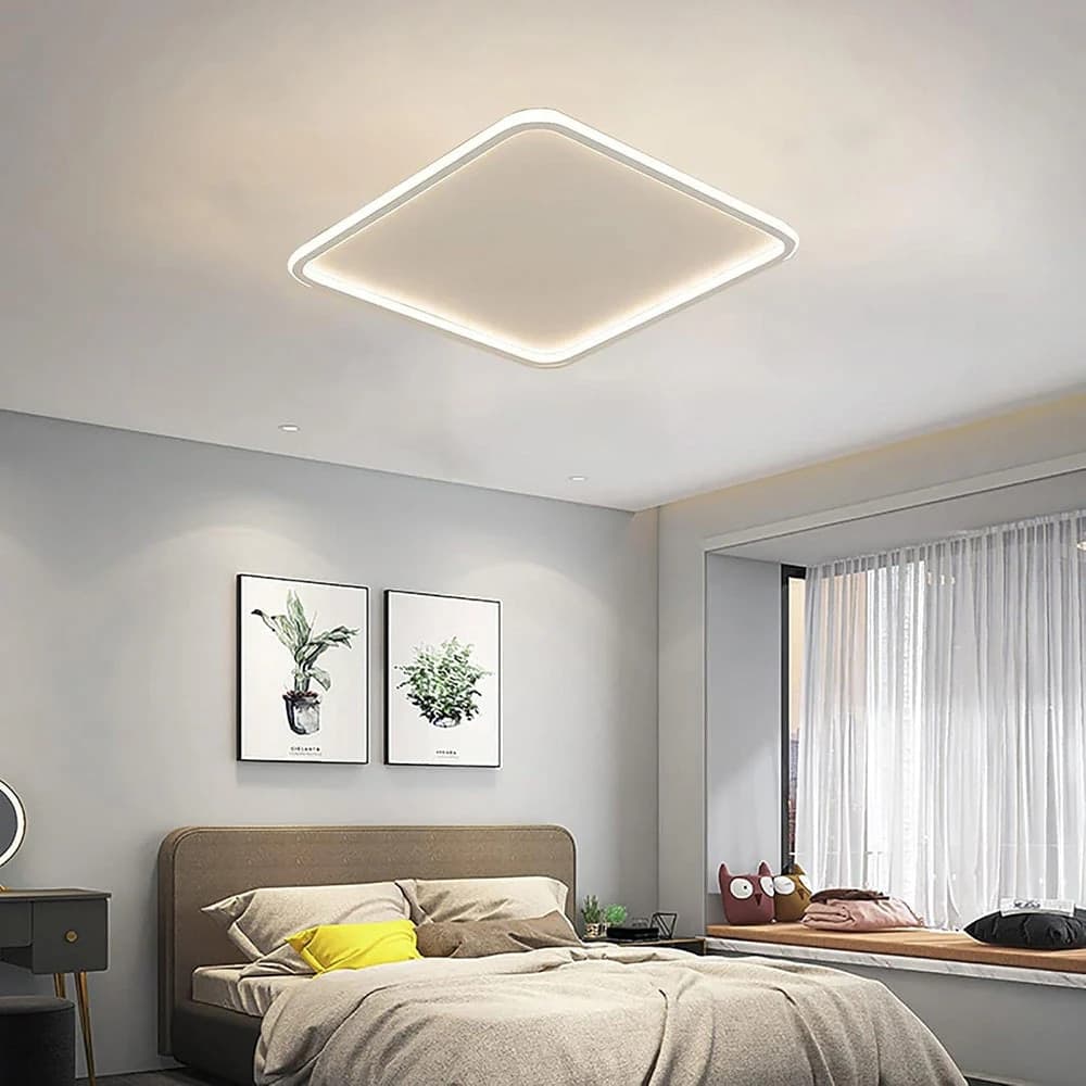 PLAFONIERA LAMPADA DA SOFFITTO QUADRATA 50W 4000LM CON BORDO TECNOLOGIA CCT IP20 C12-3C - 13