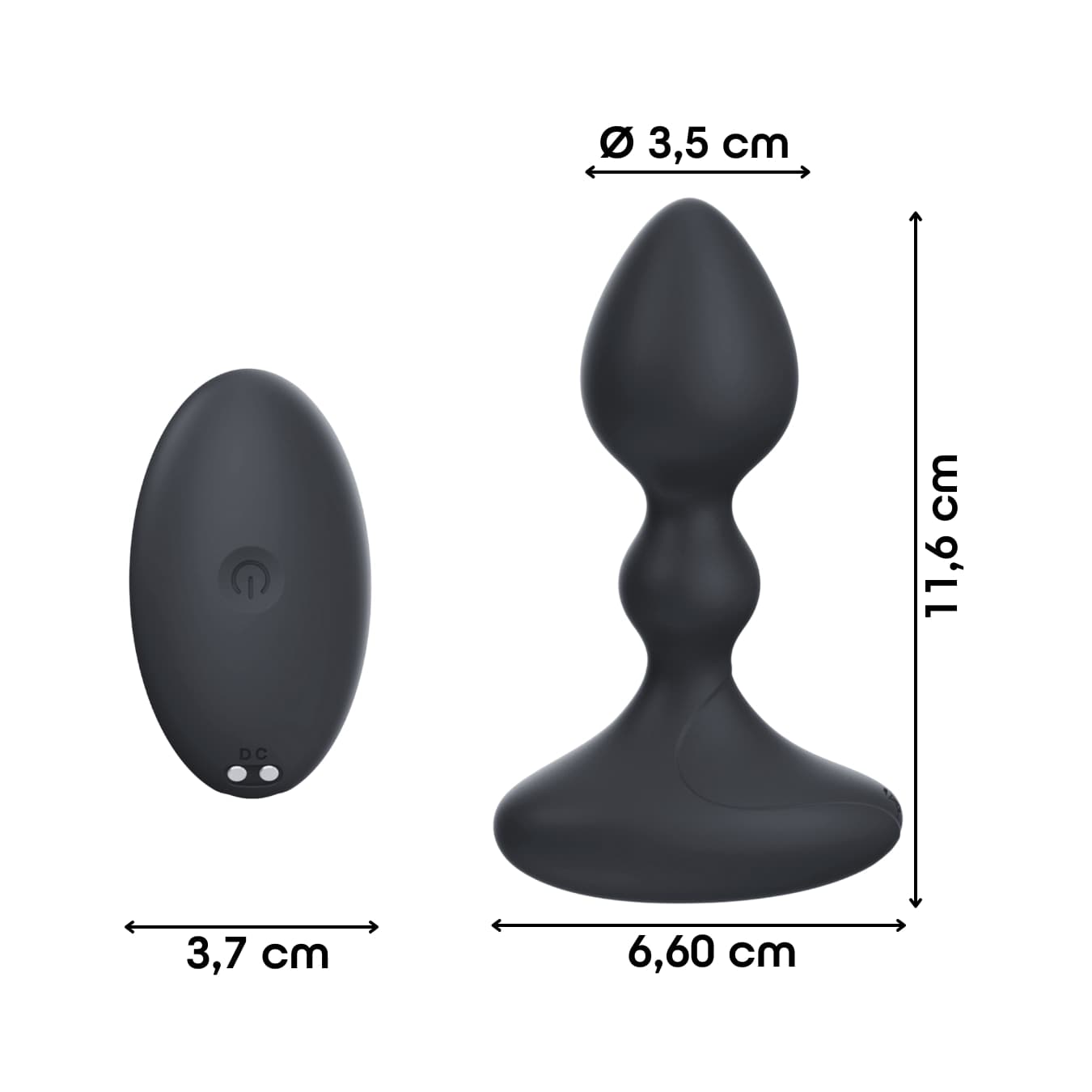 Vibratore Butt Plug Anale Vibrante con App in Silicone Morbido Stimolatore Smart - 6