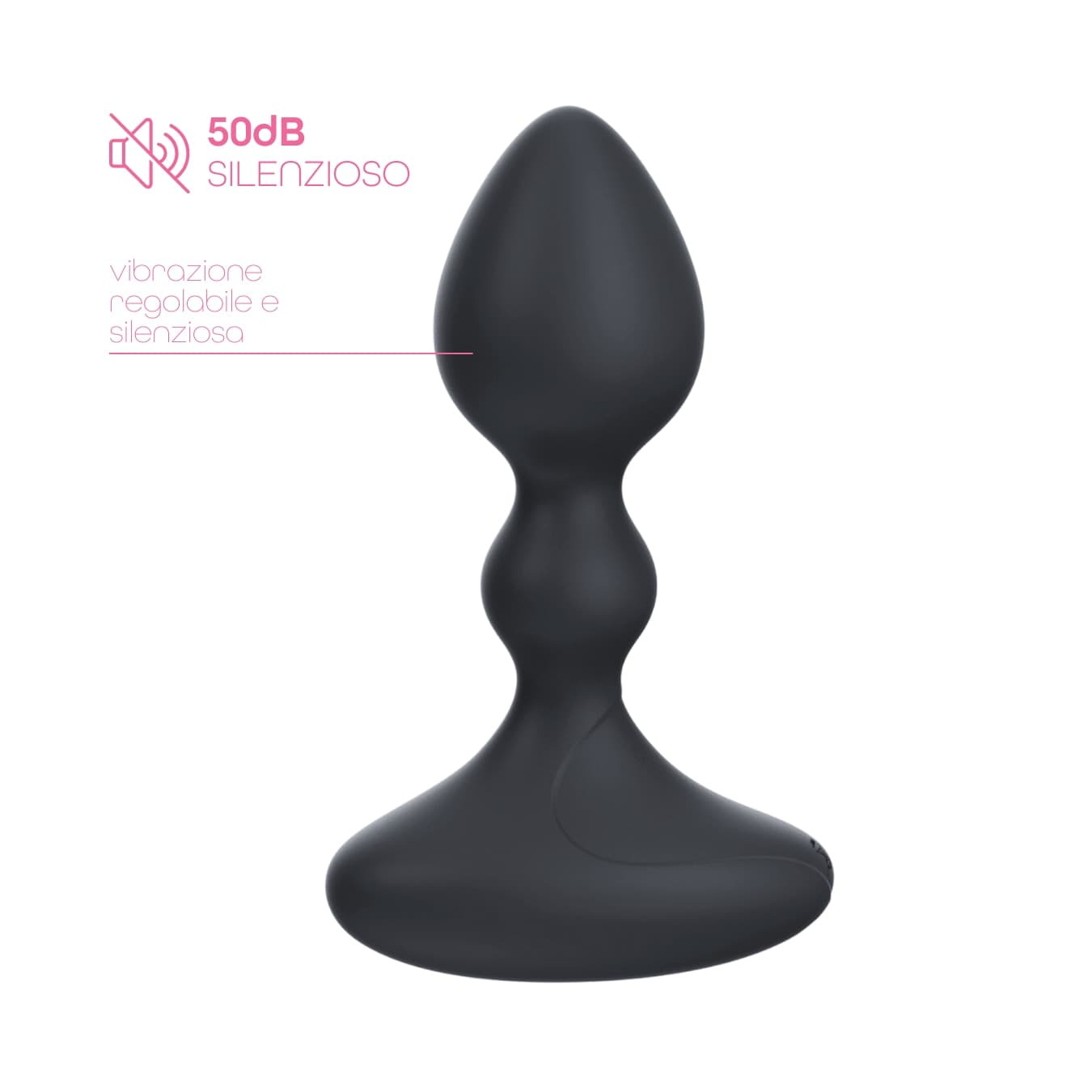 Vibratore Butt Plug Anale Vibrante con App in Silicone Morbido Stimolatore Smart - 8