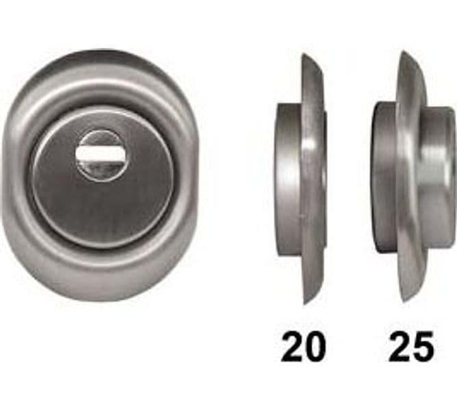 Defender Monolito a Vite BD250 Cromo Satinato 88 MMX68X25H. Disec - 2