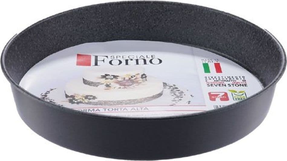 STAMPO TEGLIA FORMA TONDA TORTA ALTA ANTIADERENTE ANTIGRAFFIO DA FORNO Ø20-22-24-28-32CM - 8