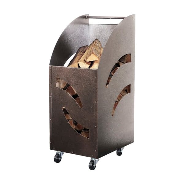 Carrello Portalegna per Camino Cm 32 x 42 x 80H Made in Italy - 4