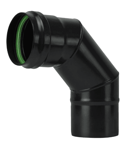 Gomito a 90 ° per Stufe a Pellet Light Ee ? 100 mm Save - 4