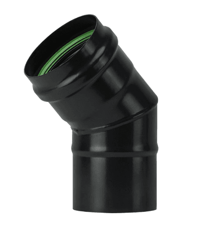 Gomito a 45 ° per Stufe a Pellet Light Ee ? 80 mm Save - 4