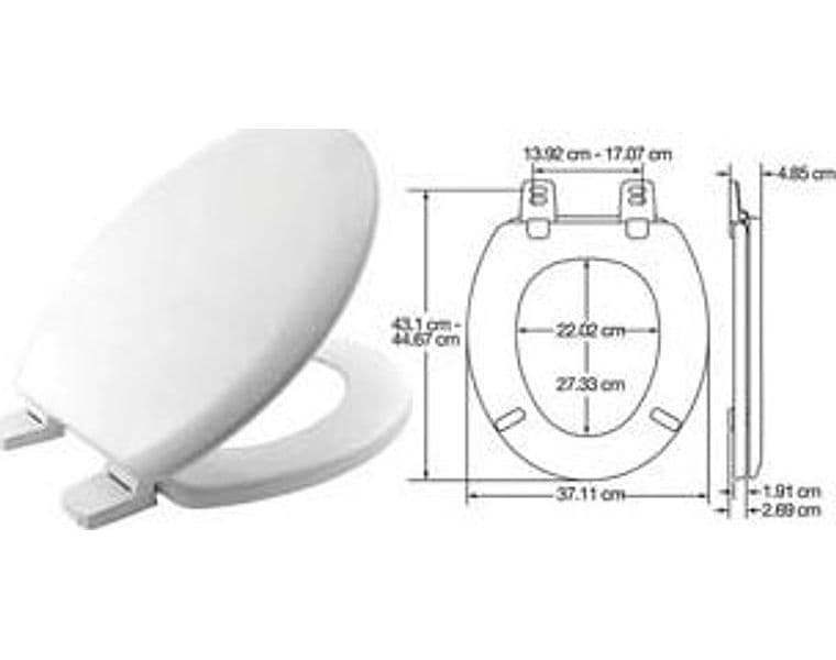 Sedile WC Universale Poliver Proseat Coprivaso Copriwater Bemis - 2