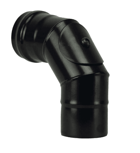 Gomito a 90 ° con Ispezione per Stufe a Pellet Light Ee ? 80 mm Save - 4