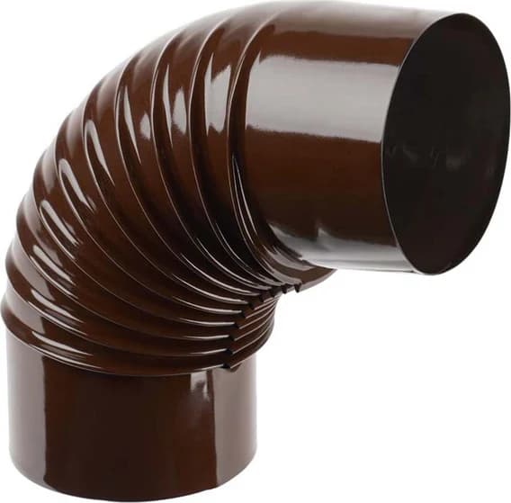 Gomito Smaltato 90 ° Classic Ee ? 100 mm Save Colore Marrone - 3