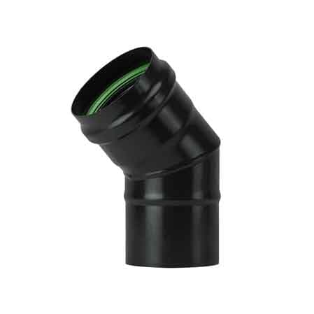 Gomito a 45 ° per Stufe a Pellet Light Ee ? 100 mm Save - 4