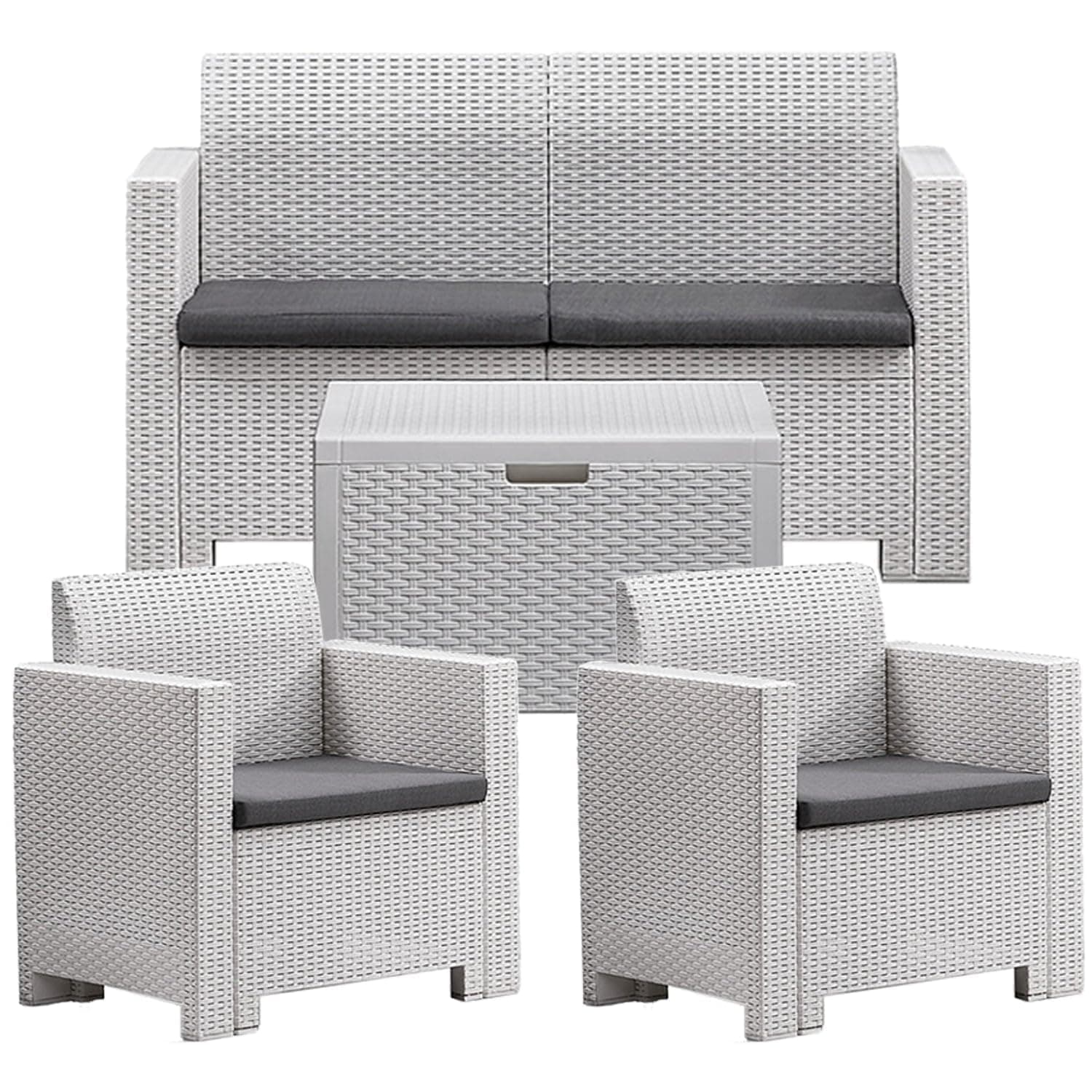 Salotto Nebraska 2 Colore Bianco Bica - 3